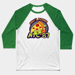 Mikey's Pizzera Baseball T-Shirt